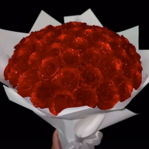 ジュエリーローズ50本のサイズ感